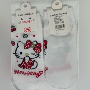 White Hello Kitty Socks